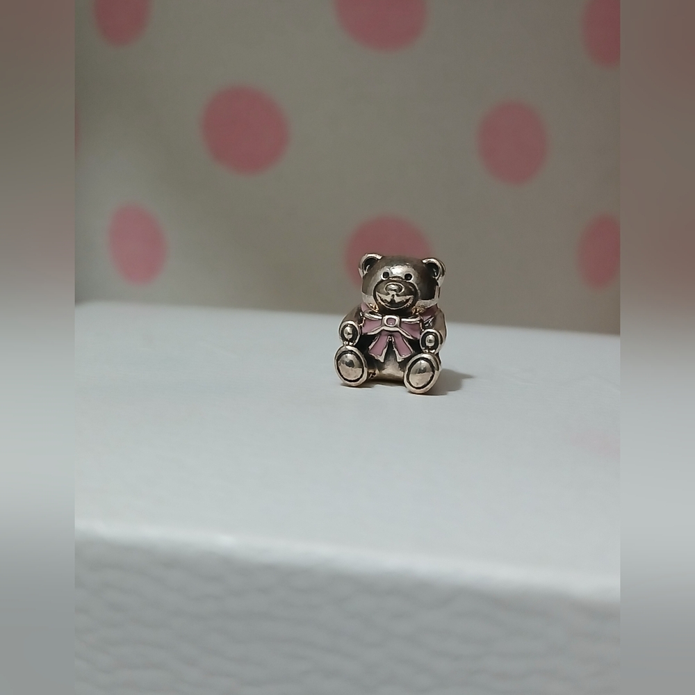 Pandora Silver Teddy Charm